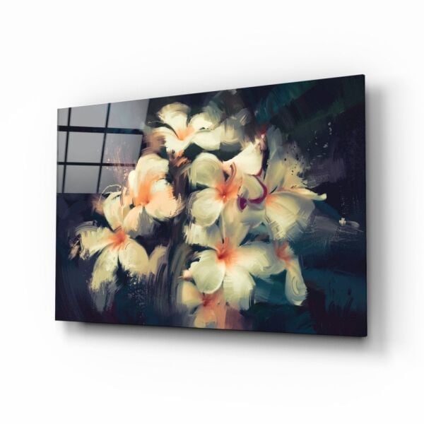 Çiçekler Cam Tablo