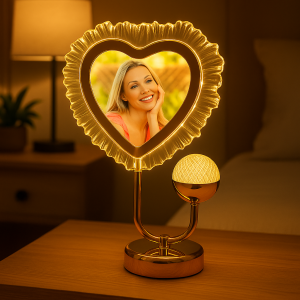 Ledli Fotoğraf Çerçevesi Kalpli 20x35 cm