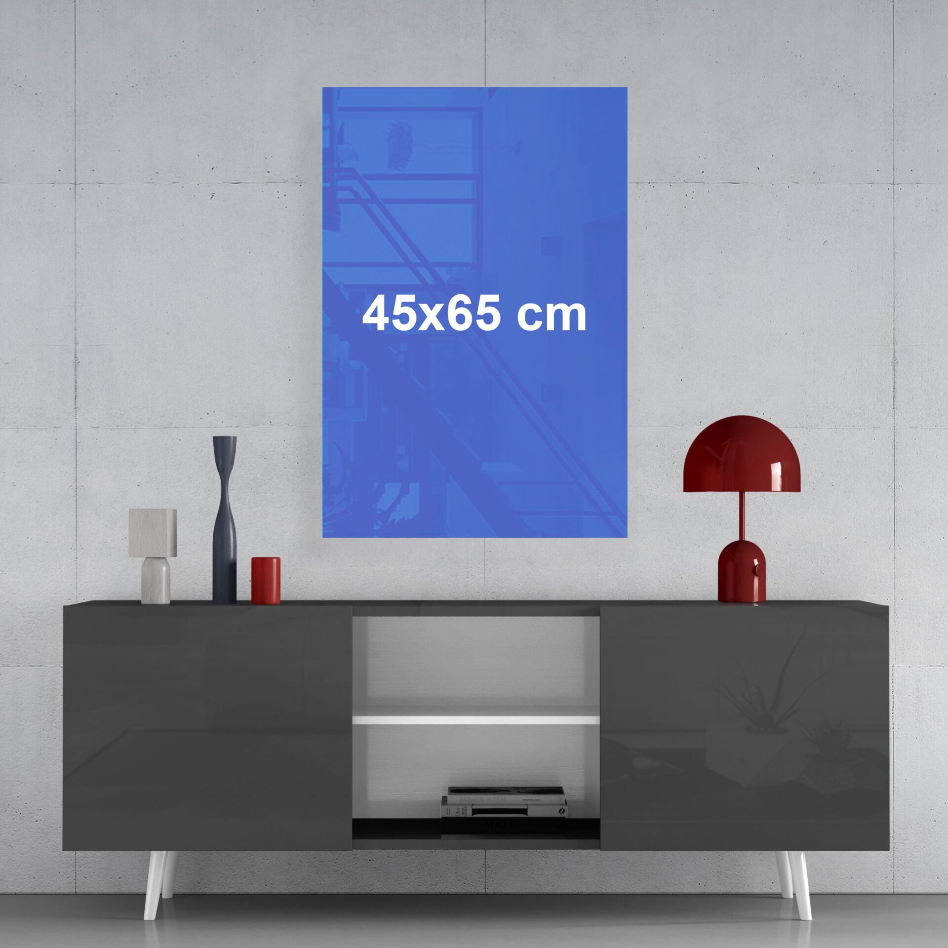 Kişiye Özel Cam Tablo 45x65 cm (Dikey)