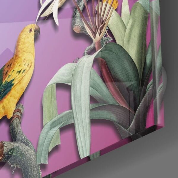 Papağan Cam Tablo No:2095