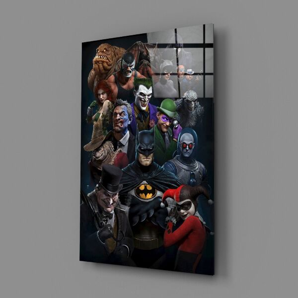 Batman Evreni Cam Tablo