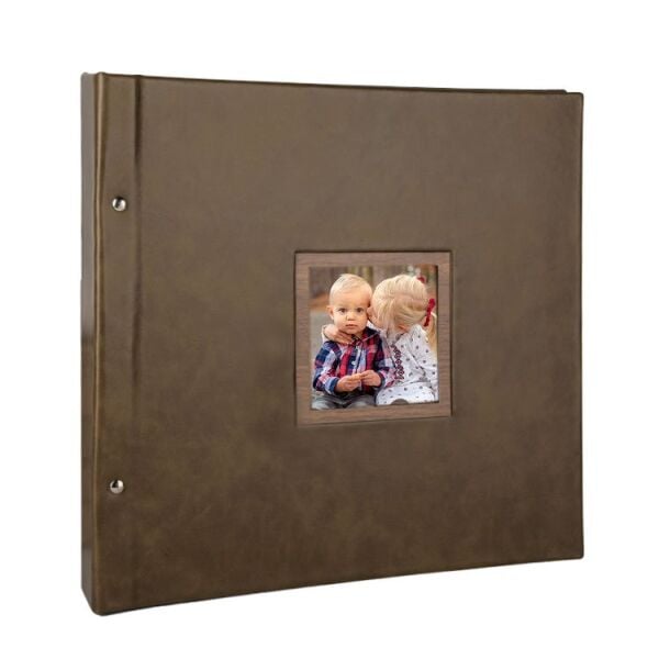 Deri Fotoğraf Albümü Açık Kahve 600'lük 10x15