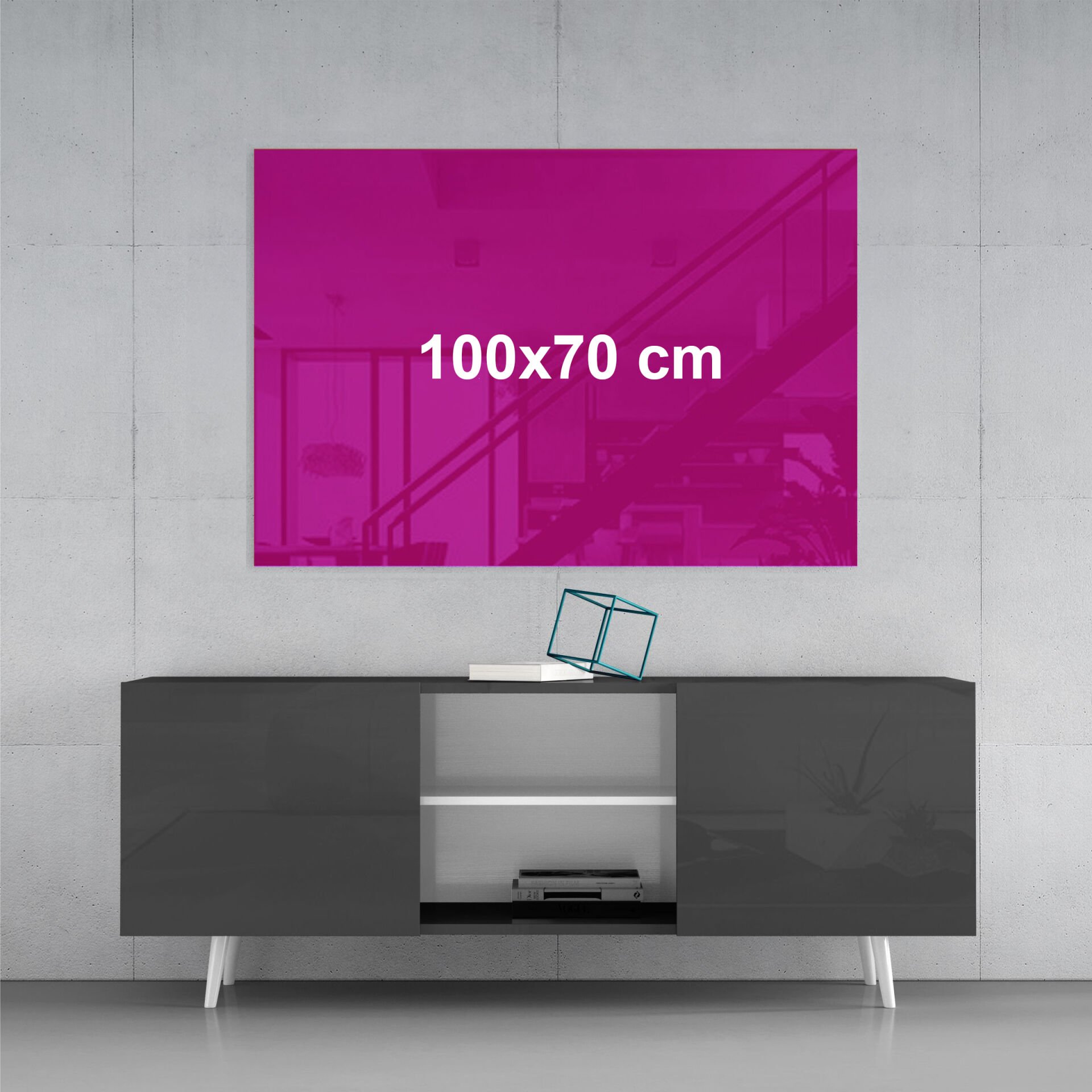 Kişiye Özel Cam Tablo 100x70 cm (Yatay)