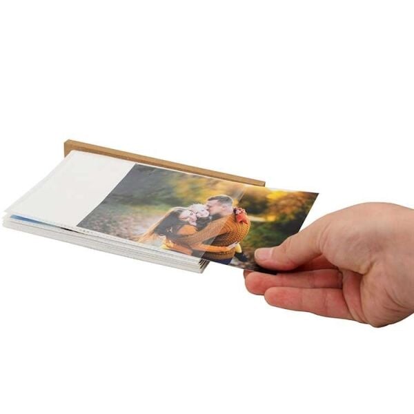 Pencereli ve Çekmeceli Ahşap Fotoğraf Albümü 100'lük 10x15