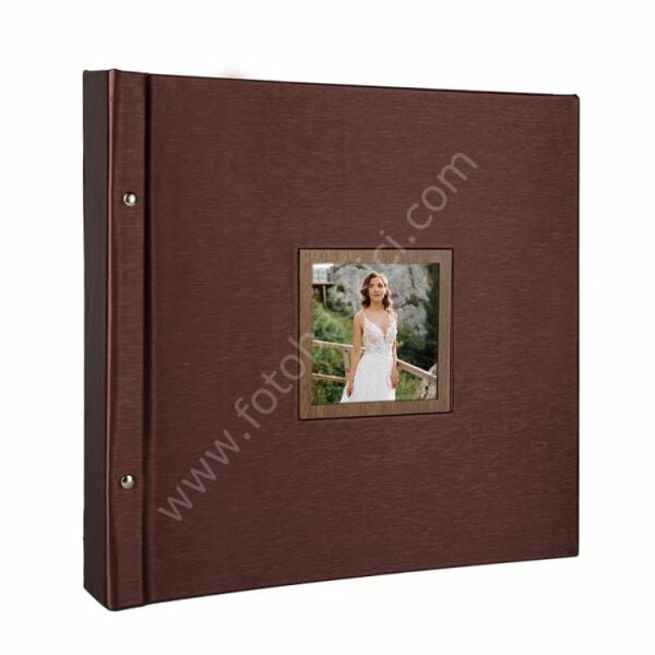 Deri Fotoğraf Albümü Gül Kurusu 600'lük 10x15