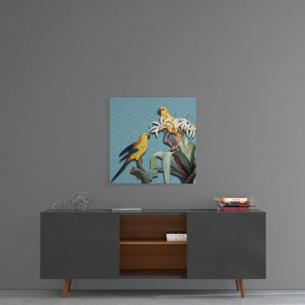Papağan Cam Tablo No:2096