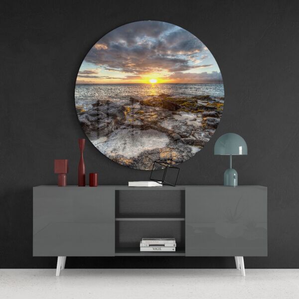 Güneşin Doğuşu Cam Tablo