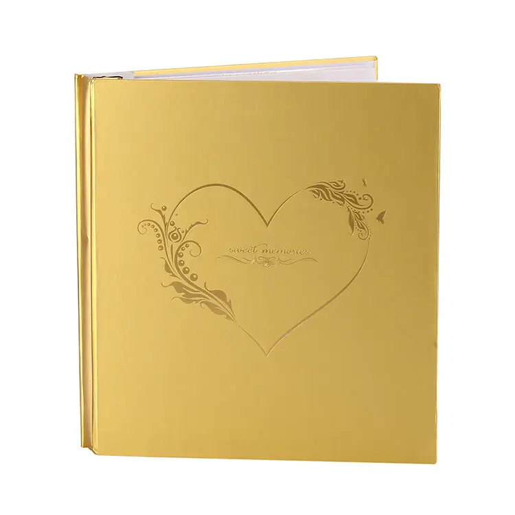 Yapışkanlı Manyetik Fotoğraf Albüm (Altın Sarısı) 24x27 cm