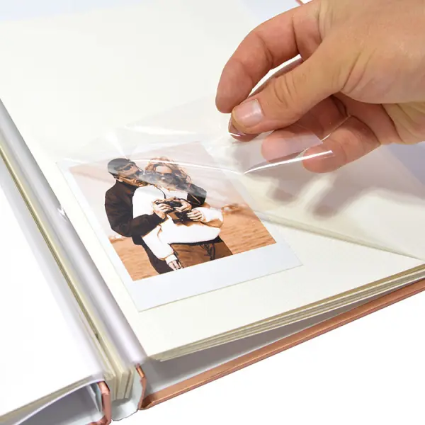 Yapışkanlı Manyetik Fotoğraf Albüm (Somon) 24x27 cm