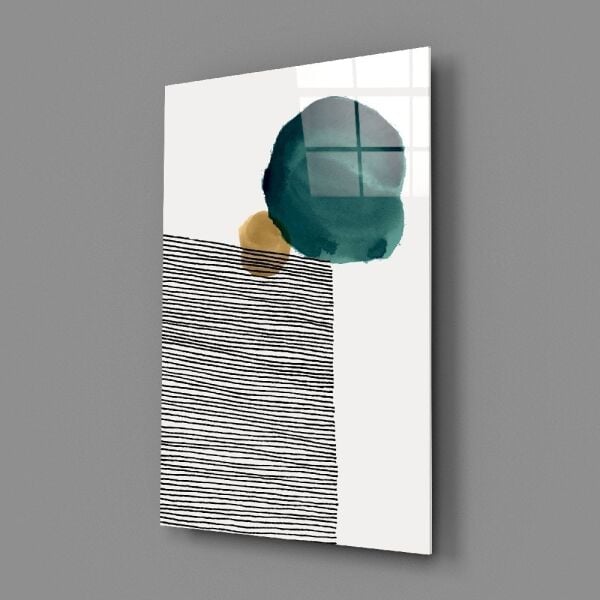 Soyut Şekiller Cam Tablo No:2062