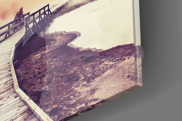 Sisler İçinde Rıhtım Cam Tablo