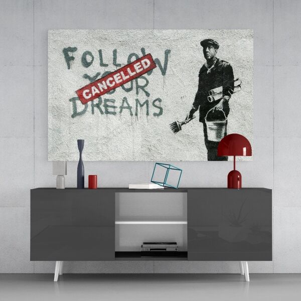 Planlar İptal Cam Tablo