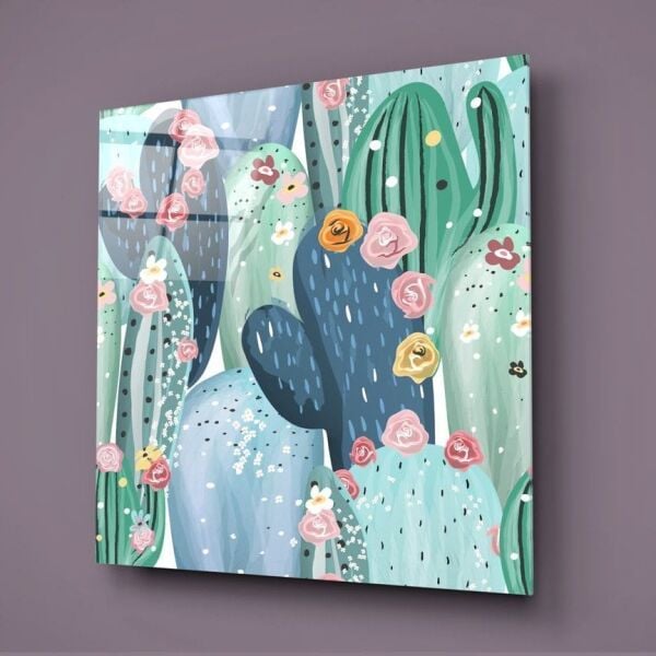 Kaktüs Cam Tablo