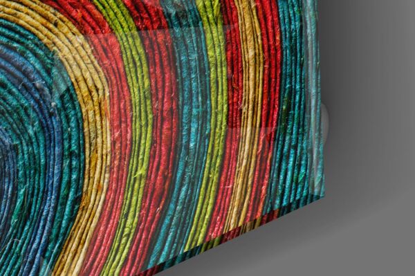 Renkli Helezon Cam Tablo