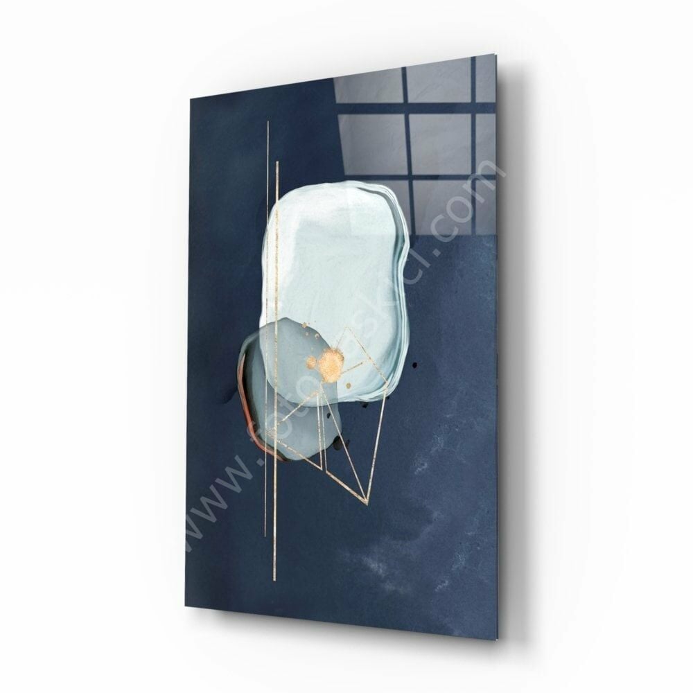 Abstract Gri Cam Tablo