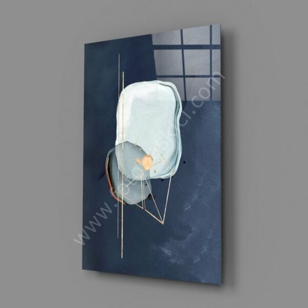 Abstract Gri Cam Tablo