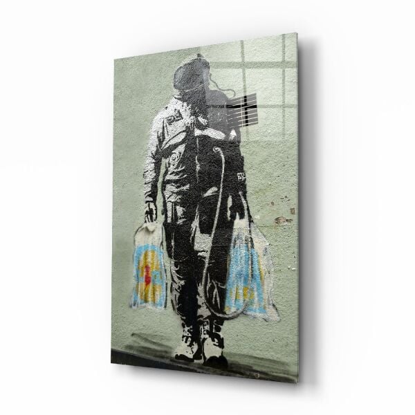 Uzay Pazarı Cam Tablo