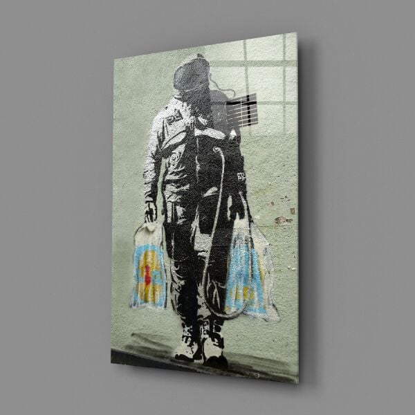 Uzay Pazarı Cam Tablo