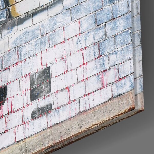 Ayıcığın Direnişi Cam Tablo