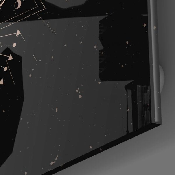 Da Vinci Tarzı Kelebek Cam Tablo No:3058