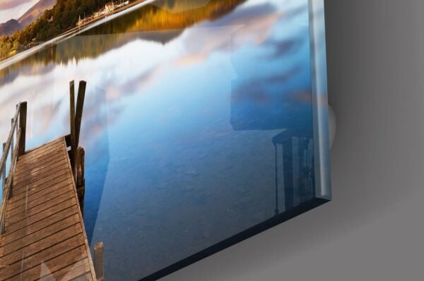 Göl Manzara Cam Tablo