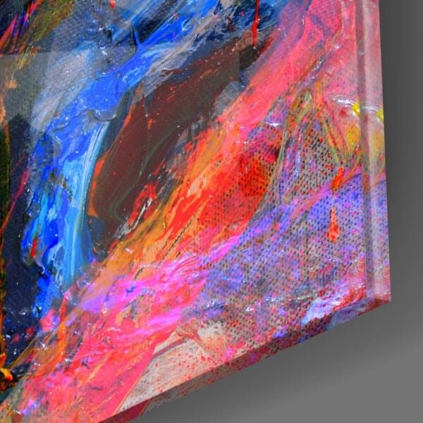 Renk Patlaması Cam Tablo