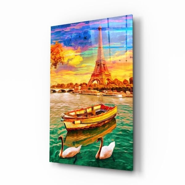 Eyfel ve Tekne Cam Tablo
