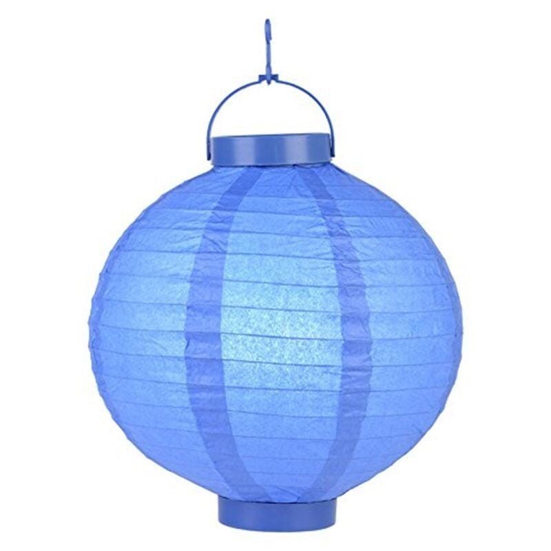 Led Işıklı 25 cm Kağıt Japon Feneri (Lacivert)