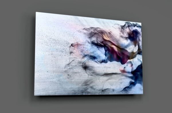 Renkli Duman Cam Tablo