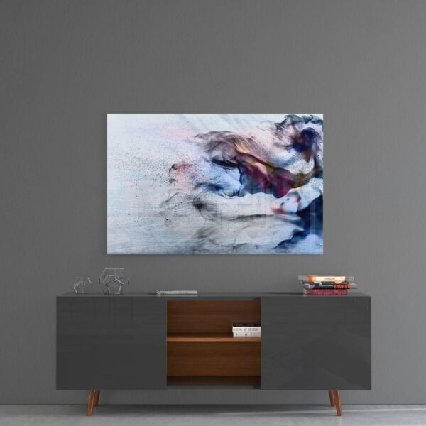 Renkli Duman Cam Tablo