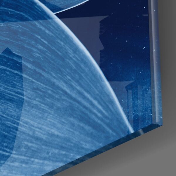 Makro Çiçek Cam Tablo