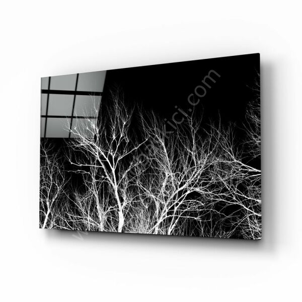 Ağacın Gecesi Cam Tablo
