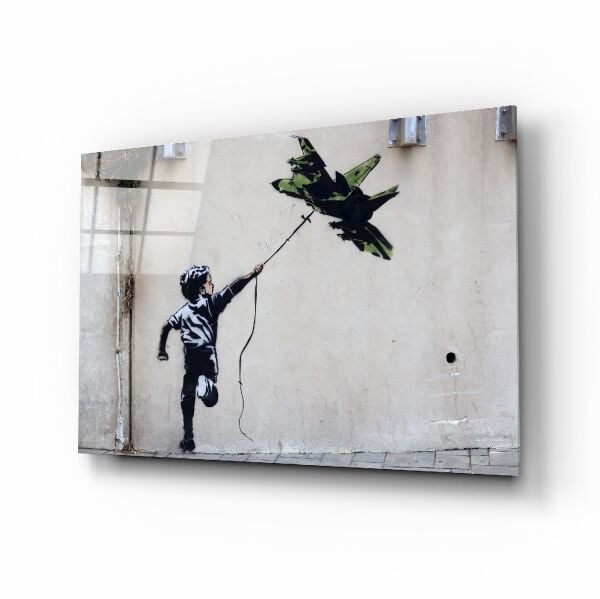 Savaş Uçurtması Cam Tablo