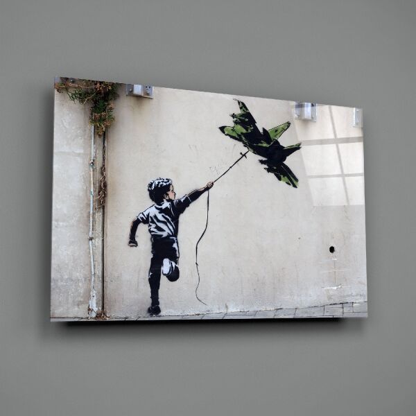 Savaş Uçurtması Cam Tablo