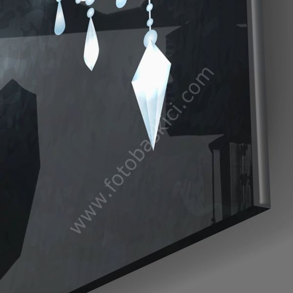 Ay Yıldız Cam Tablo