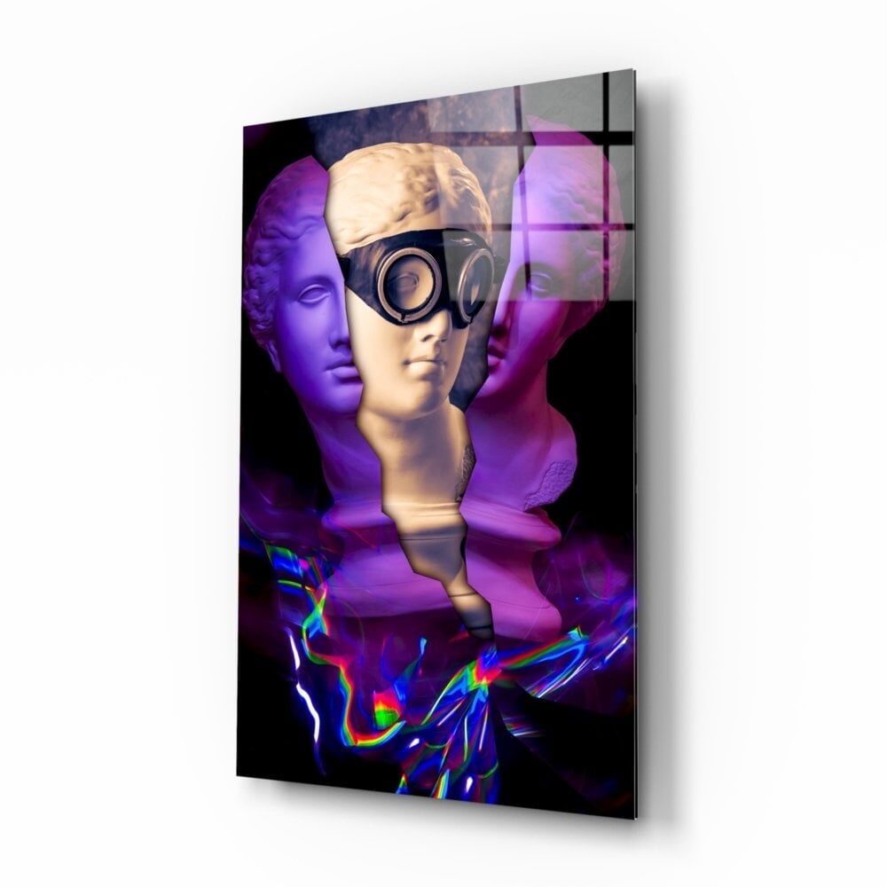 Modern Heykel Cam Tablo