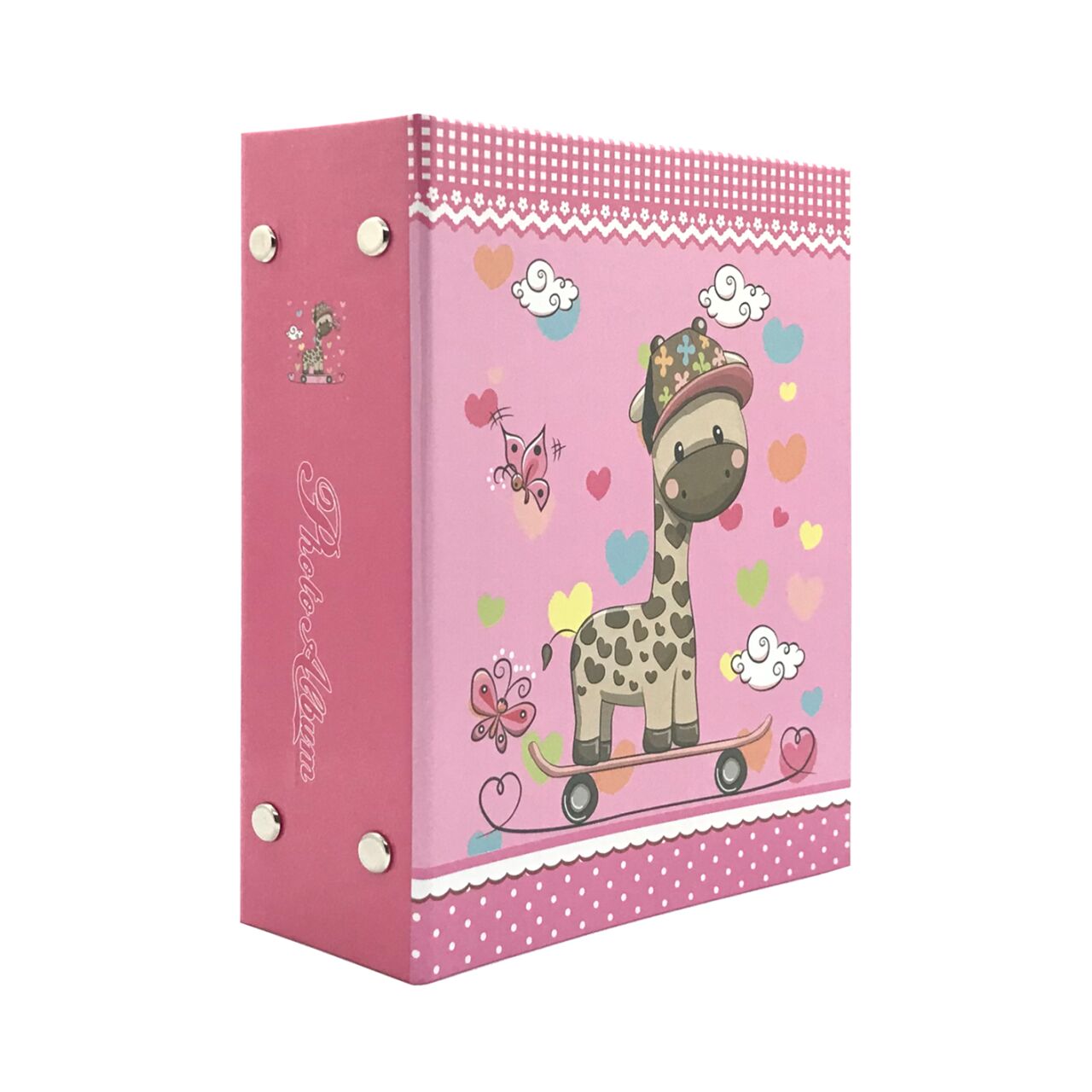 Zürafa Temalı Pembe Fotoğraf Albümü 96'lık 10x15