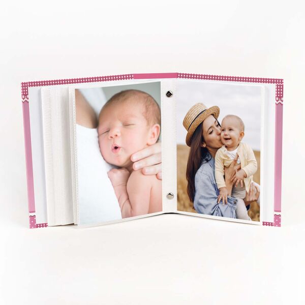 Zürafa Temalı Pembe Fotoğraf Albümü 96'lık 10x15