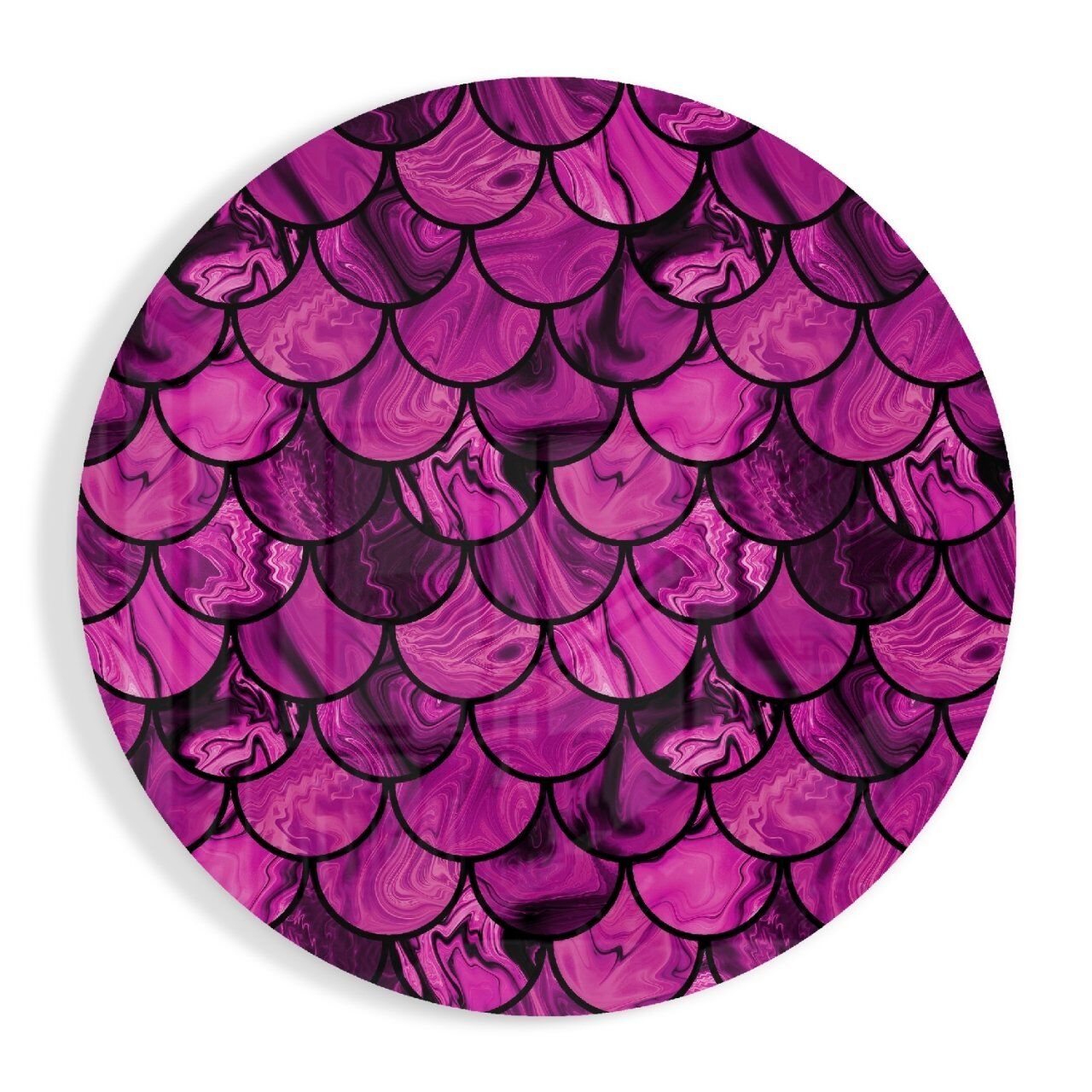 Pembe Pullar Cam Tablo