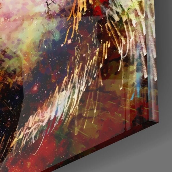 Renkli Kurt Cam Tablo