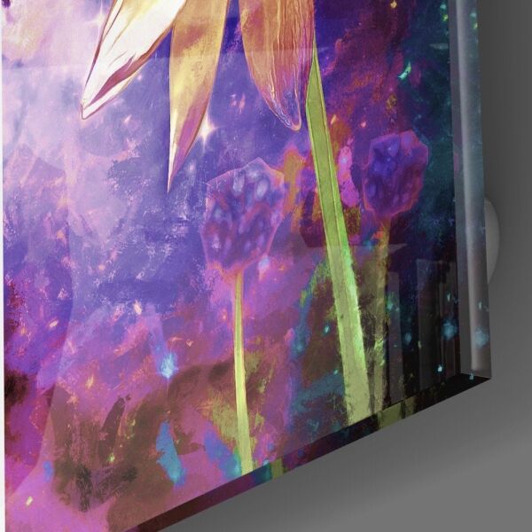 Çiçekler Cam Tablo