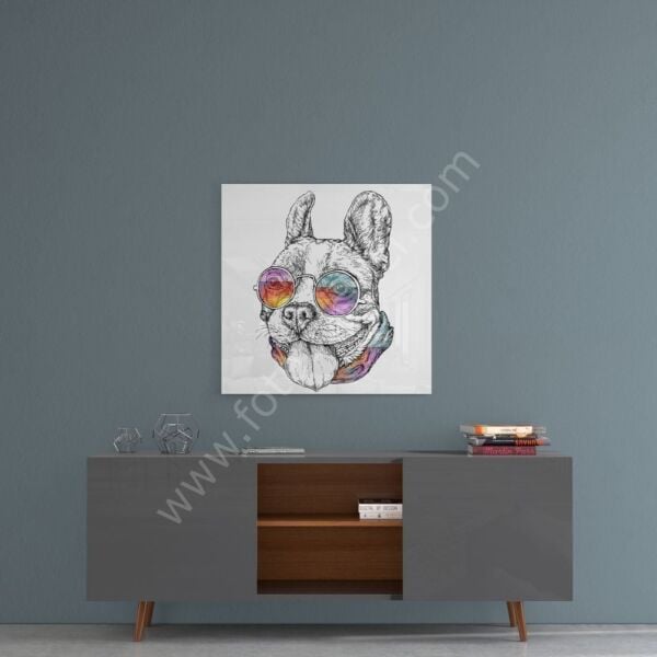 Köpek Cam Tablo No:1149