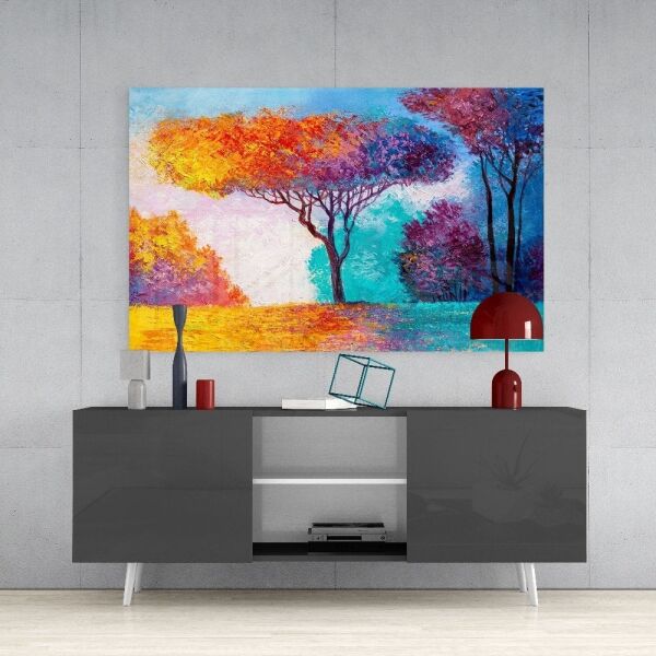 Sonbaharın Hikayesi Cam Tablo