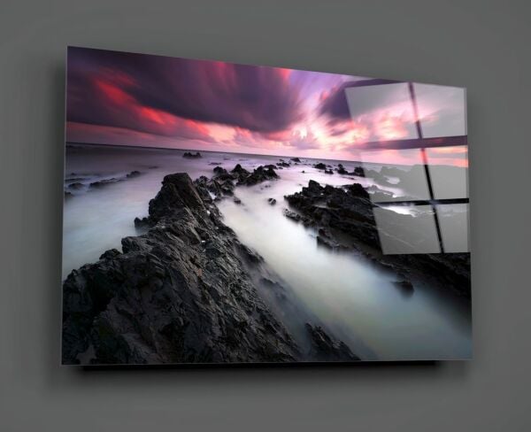 Gün Batımı Cam Tablo No:2040