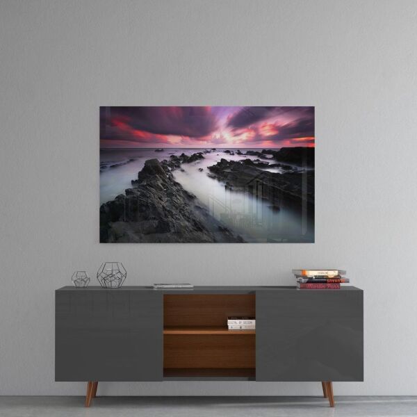 Gün Batımı Cam Tablo No:2040