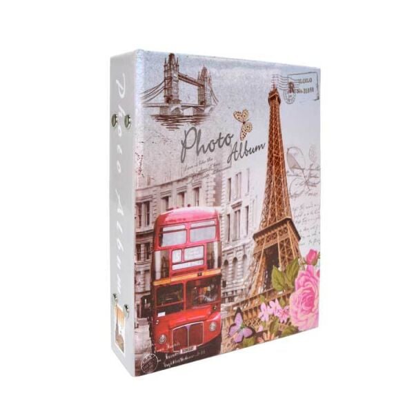 Eyfel Kulesi ve Otobüs Temalı Fotoğraf Albümü 100'lük 13x18
