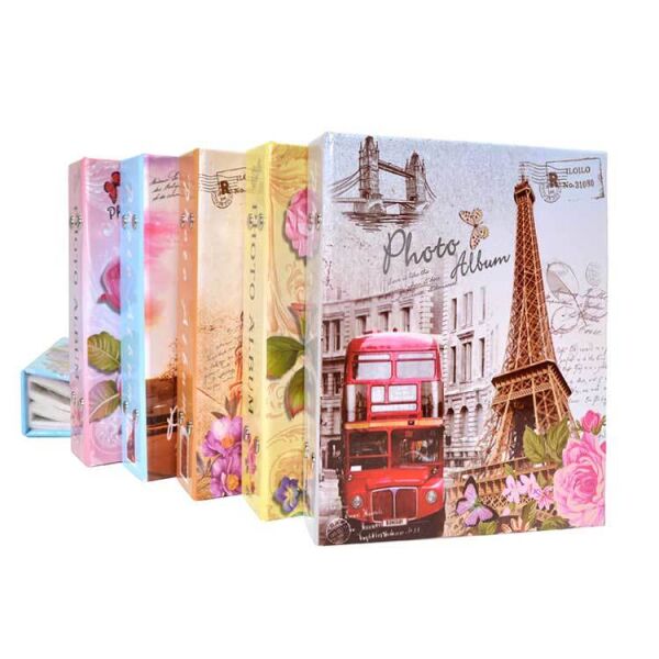 Çiçek Temalı Sarı Fotoğraf Albümü 100'lük 13x18