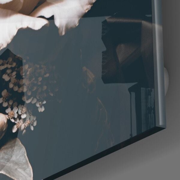 Çiçekler Cam Tablo