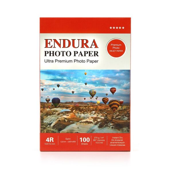 Endura Fotoğraf Kağıdı 4R Satin-Mat 10x15 cm 270 gr 100'lük