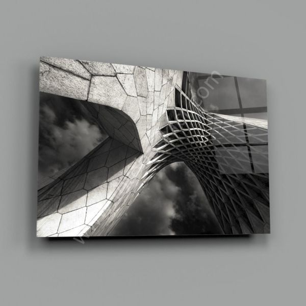 İlginç Mimari Cam Tablo 70x110 cm